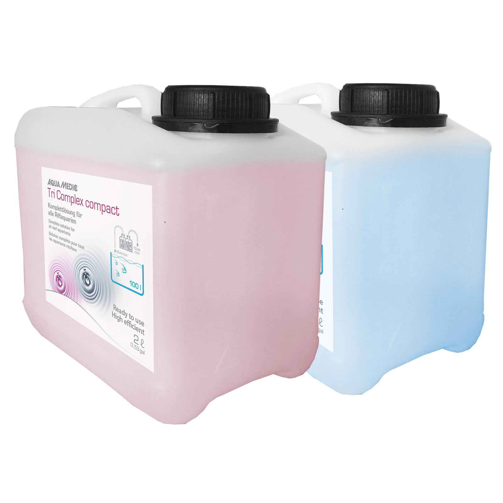 Aqua-Medic Tri Complex compact 2x5 L | Komplettlösung für alle Riffaquarien