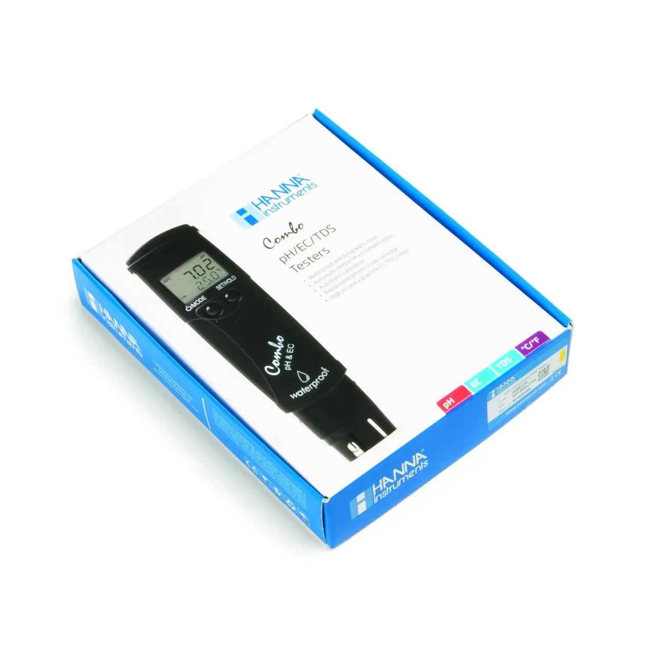 Hanna HI98130 pH-/EC-/TDS-/Temperatur‑Messgerät (wasserdicht, austauschbare Elektrode)