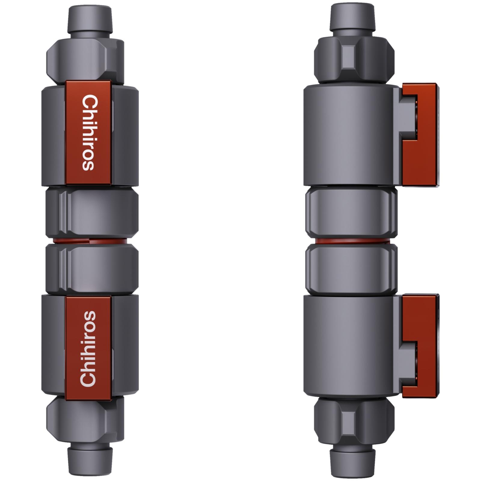 Chihiros Double Tap 13 mm (12/16 mm) – Absperrhahn mit Kupplung