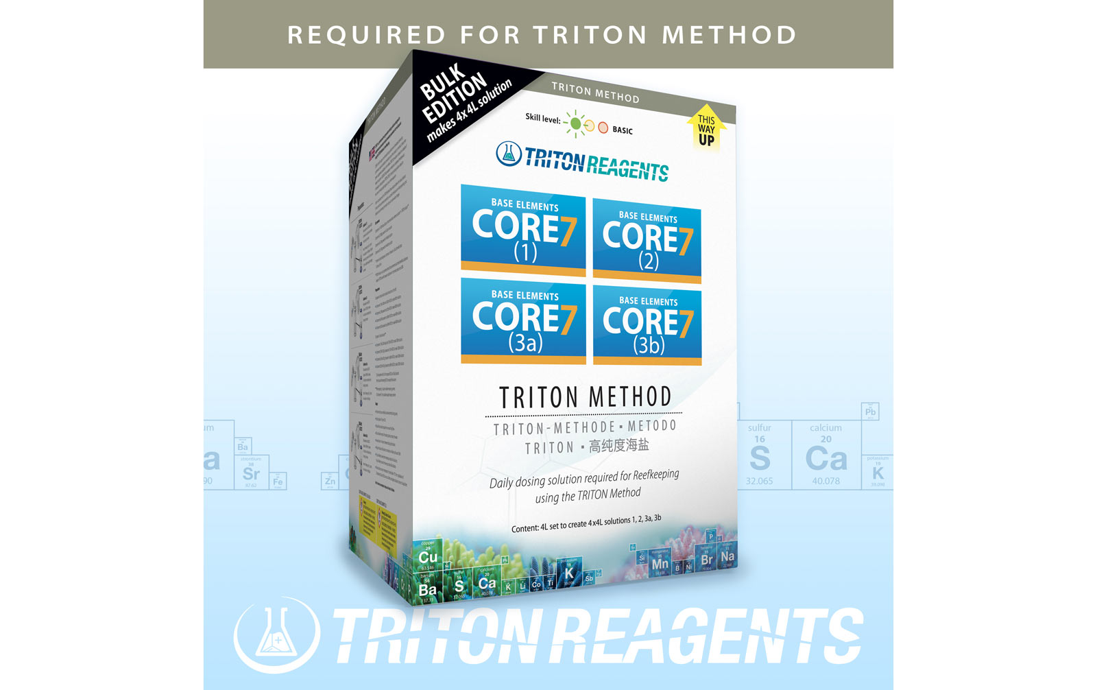Triton SET Core7 Base Elements Bulk Edition 4x4 Liter Kit für Triton Methode