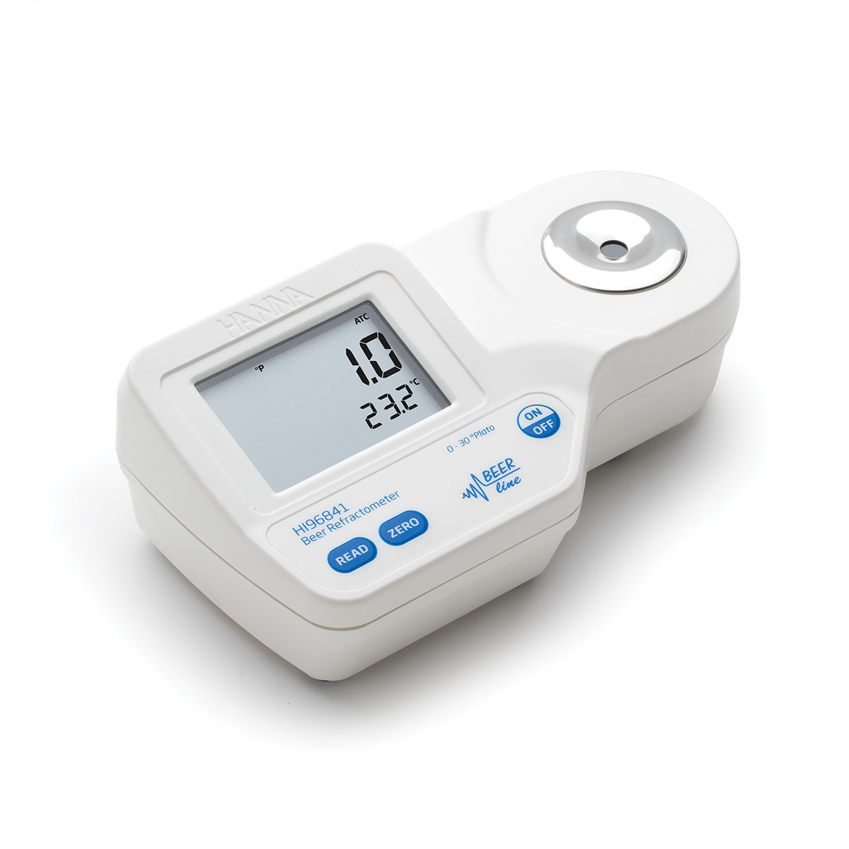 Hanna Instruments HI96841 – Digitales Bier-Refraktometer (°Plato / Stammwürze)