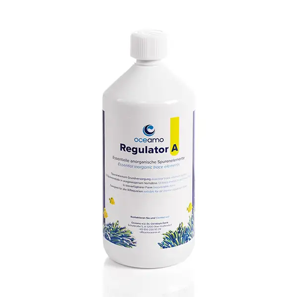 Oceamo Regulator A 1000 ml – Bioverfügbare anorganische Spurenelemente für Riffaquarien