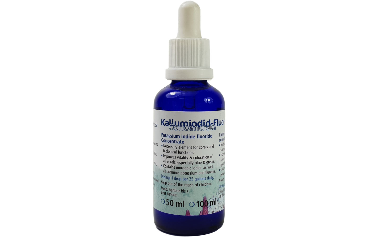 Korallenzucht Kaliumjodid-Fluor Konzentrat