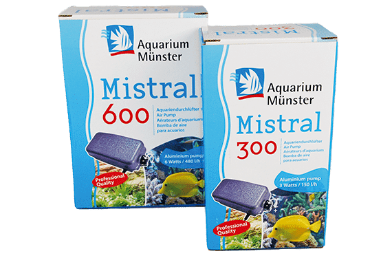 Aquarium Münster Mistral 600 Membranpumpe für Aquarien, regelbar & effizient | 6 Watt 8 l/min