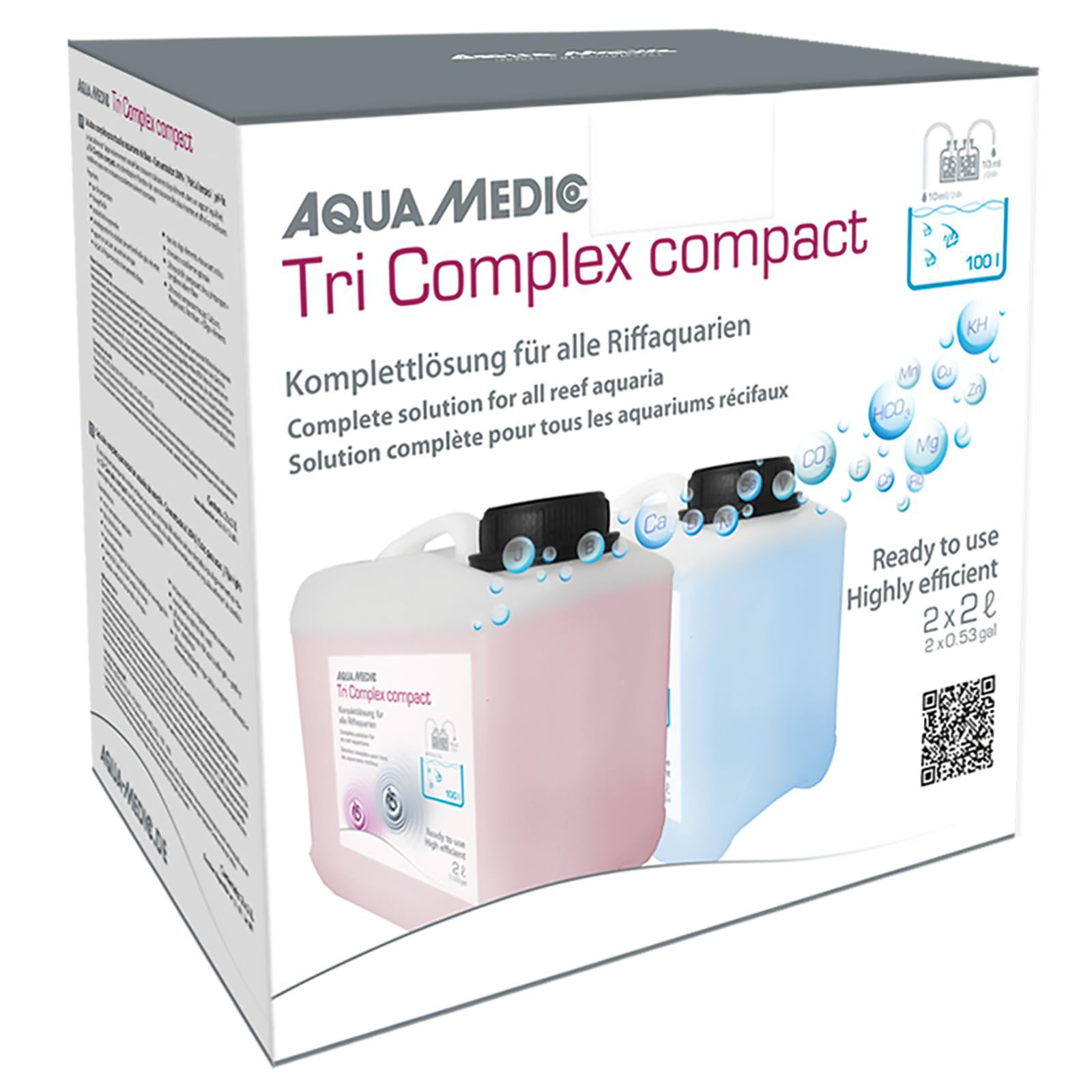 Aqua-Medic Tri Complex compact 2x5 L | Komplettlösung für alle Riffaquarien