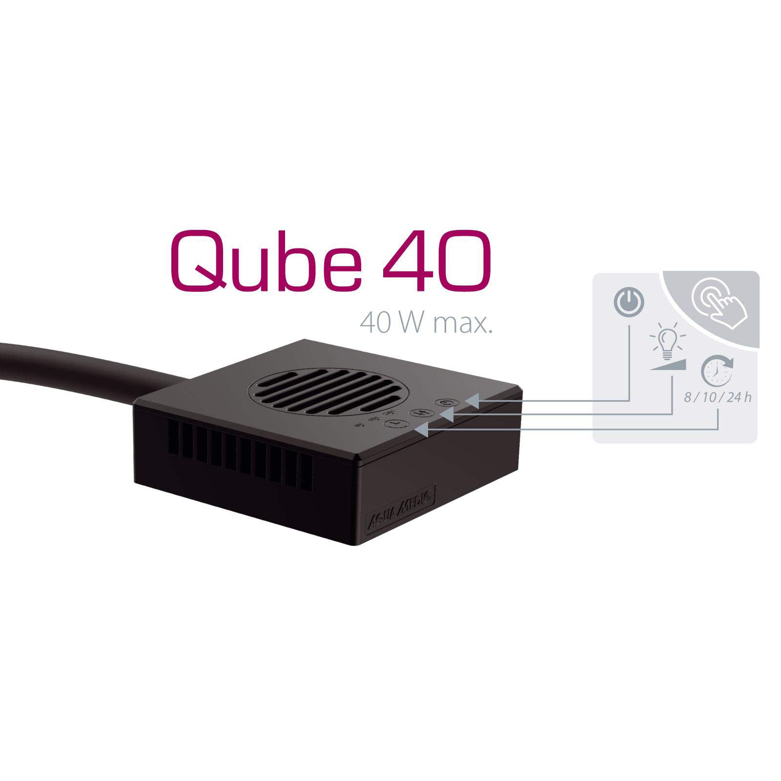 Aqua-Medic Qube 40 LED Meerwasseraquarien Lampe max. 40 W