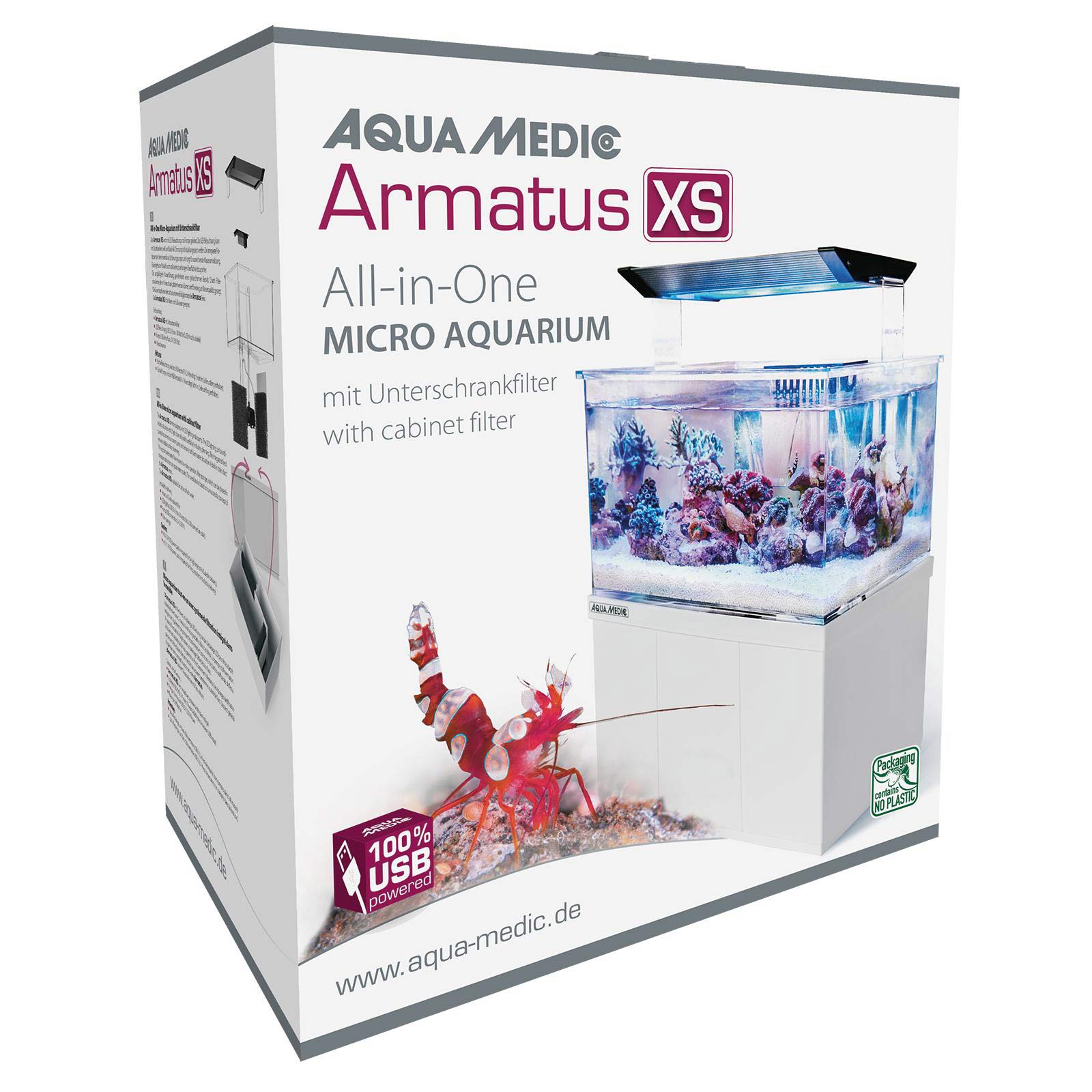 Aqua-Medic Armatus XS | Micro Süss -/ Meerwasser Aquarium 4 L