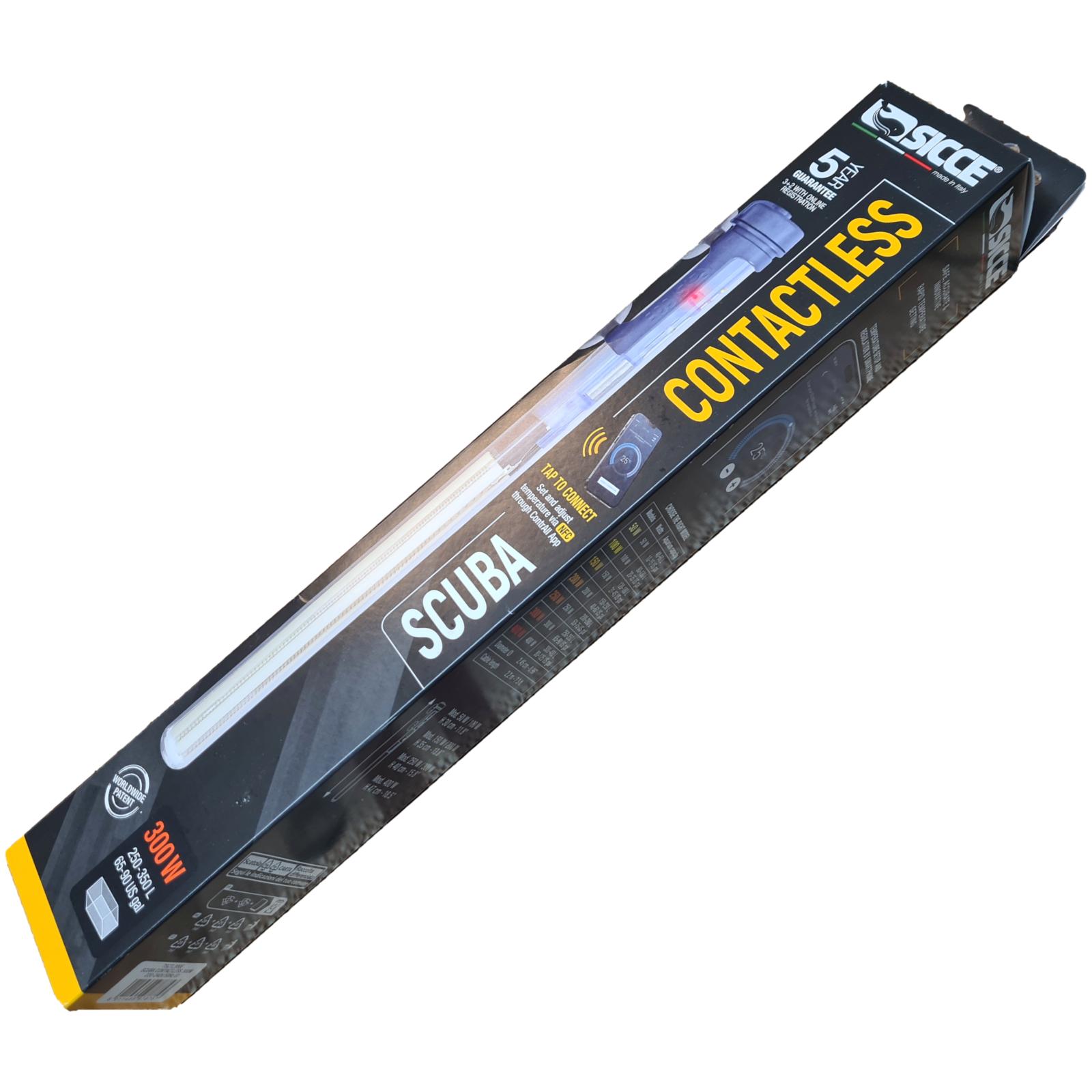 SICCE SCUBA CONTACTLESS 300 W | Smarter Heizstab für Aquarien von 250 - 300 Liter