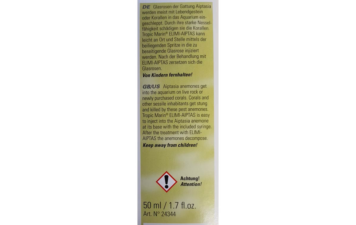 Tropic-Marin Elimi-Aiptas z. Glasrosenvernichtung