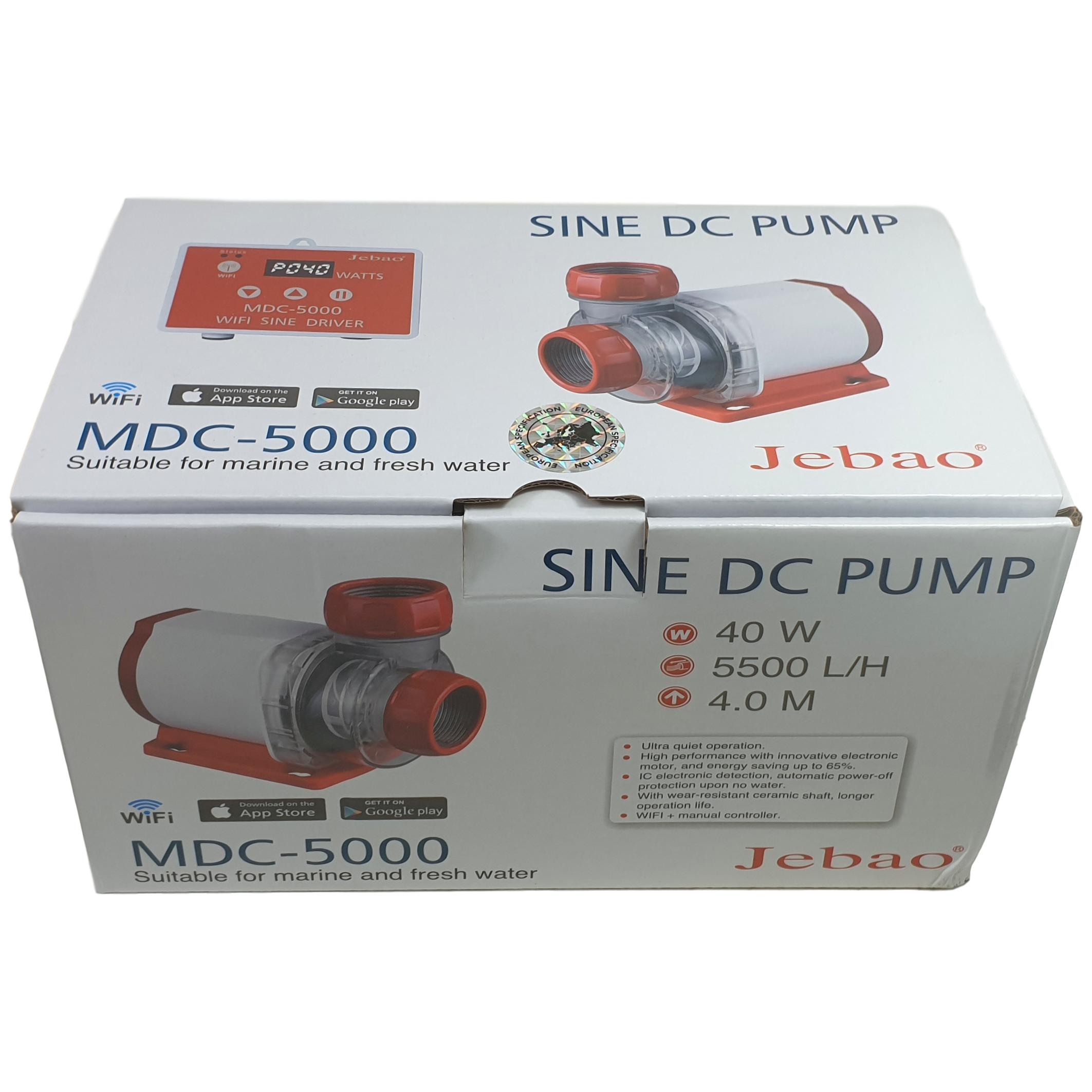 Jebao MDC-5000 WIFI Förderpumpe 5.500 l/h 40 Watt Hmax 4.0 m