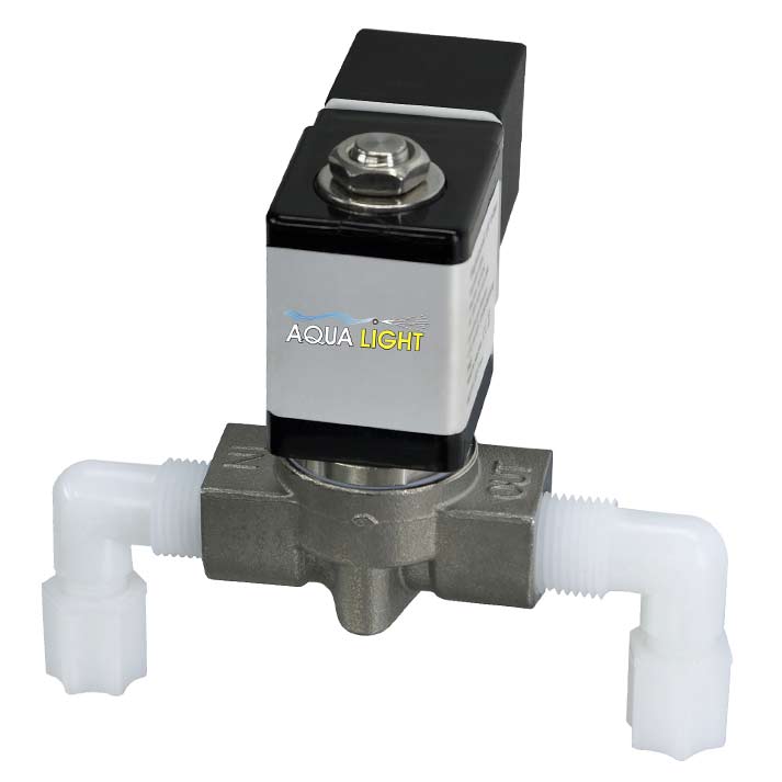 Magnetventil für Wasser, Luft, Gase, leichtes Öl, usw. 2 x 3/8Zoll 4/6 mm