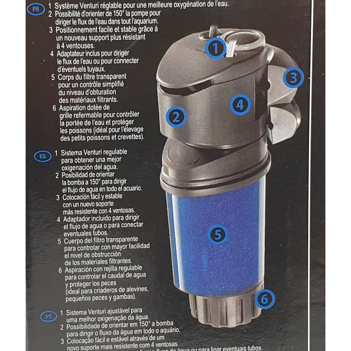 Sicce Shark ADV 600 l/ Aquarium Innenfilter 8,2 W