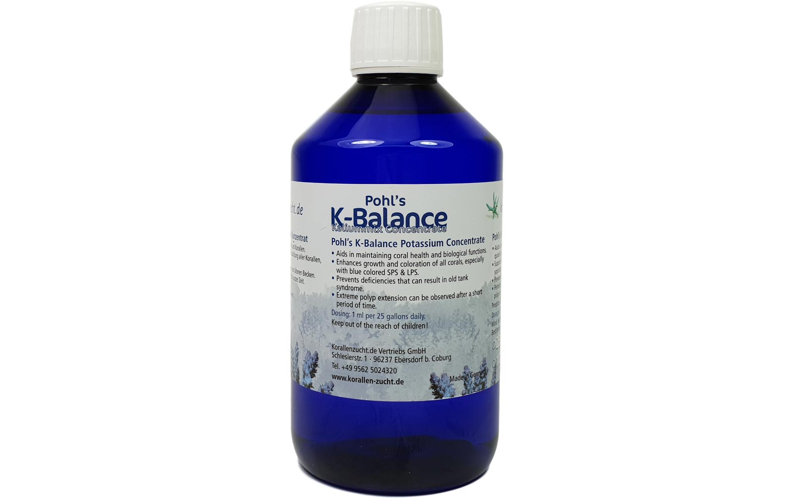Korallenzucht Kalium Pohls K-Balance 500ml