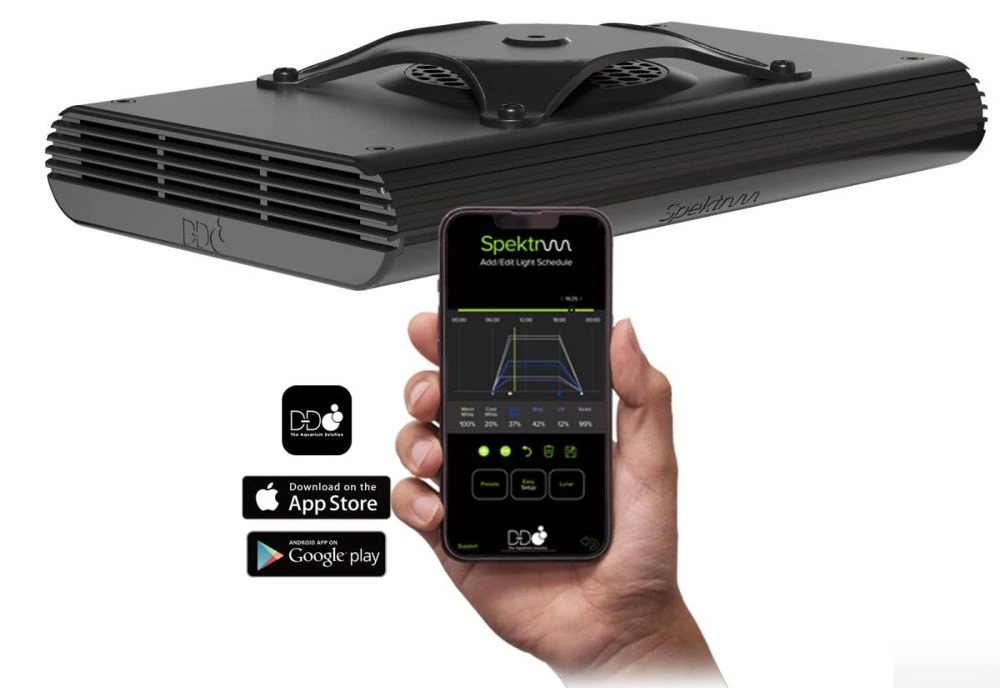 D-D Spektrum 150 LED Beleuchtung – 152 W Riff-Aquarium Lampe mit App-Steuerung