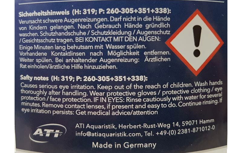 ATI Essentials 500 ml Komponenten einzeln