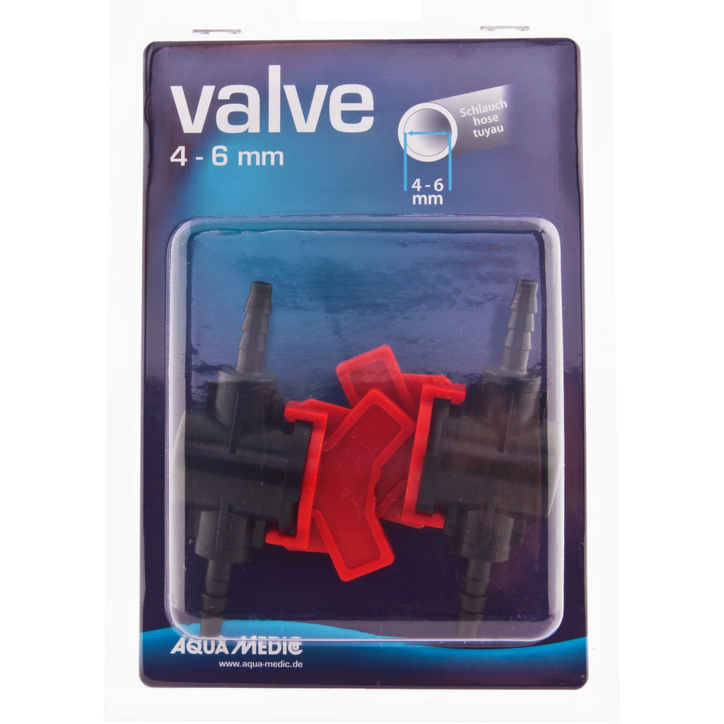 Aqua-Medic Valve 4-6 mm 2 Stück