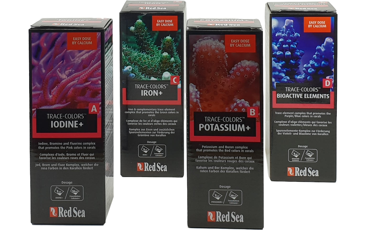 Red Sea Trace-Colors A, B, C, D (4x500 ml)
