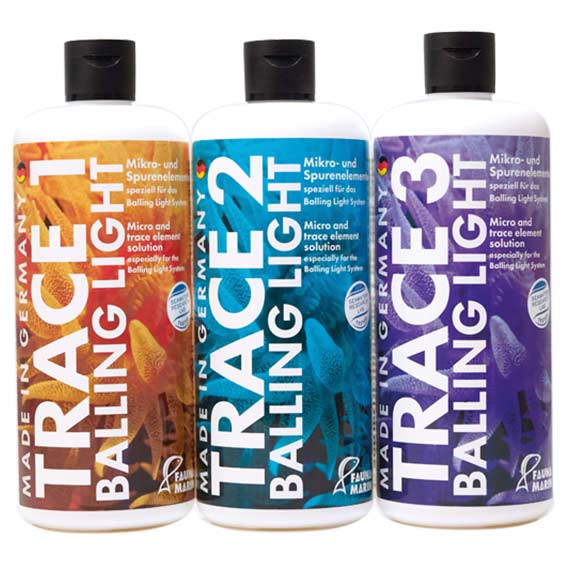 Fauna Marin Spurenelemente Set Balling Trace 1, 2, 3 je 250 ml