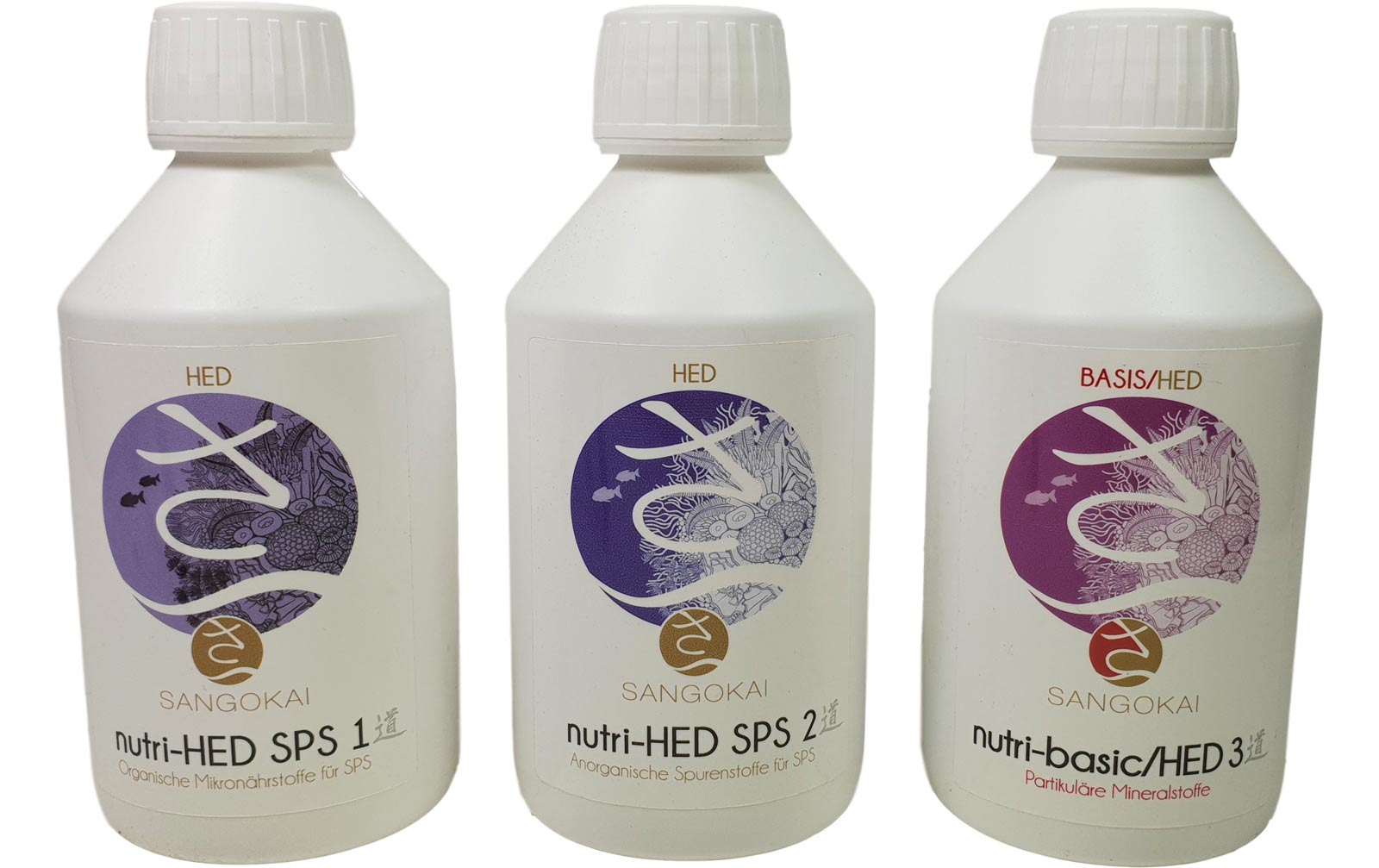Sangokai nutri-HED SPS 1, 2 und 3 Bundle