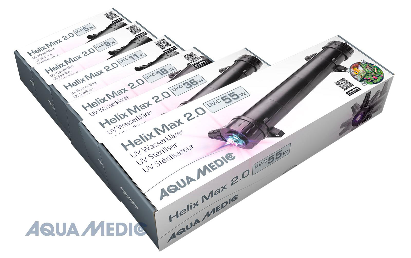 Aqua Medic Helix Max 2.0 UV-C Wasserklärer für Aquarien