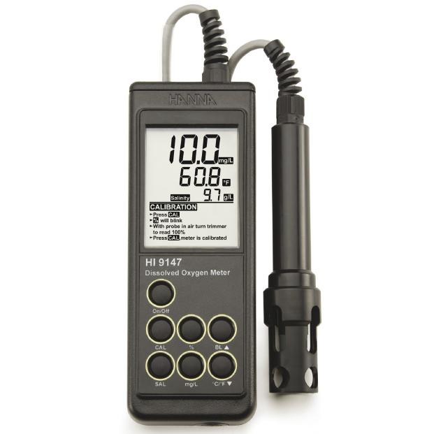 Hanna HI9147-04 wasserdichtes tragbares Oximeter für schnelle Messungen