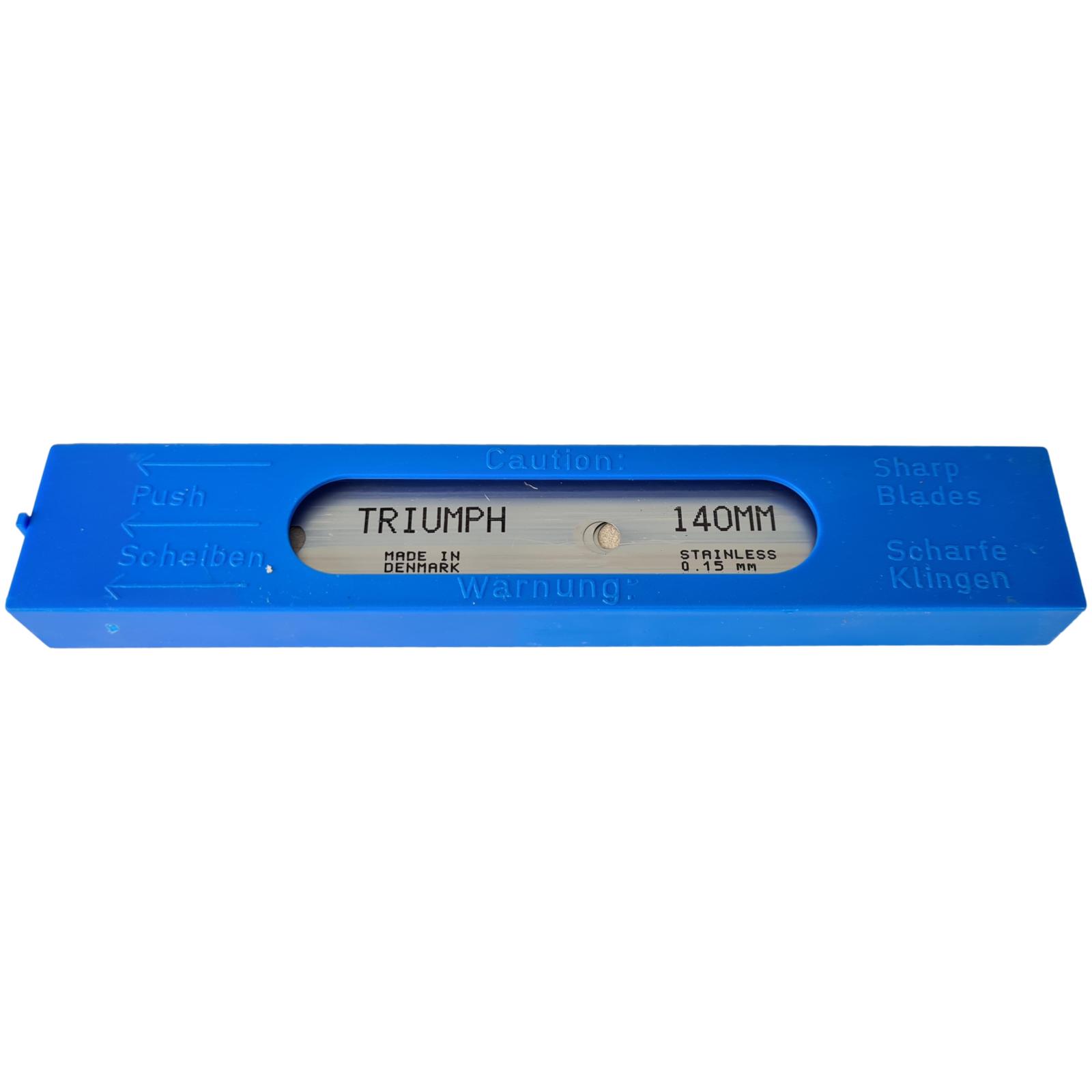 Ersatzklingen für Triumph Scrapers Profi Handy Klingenreiniger MK3 5 Stück Breit 140 mm