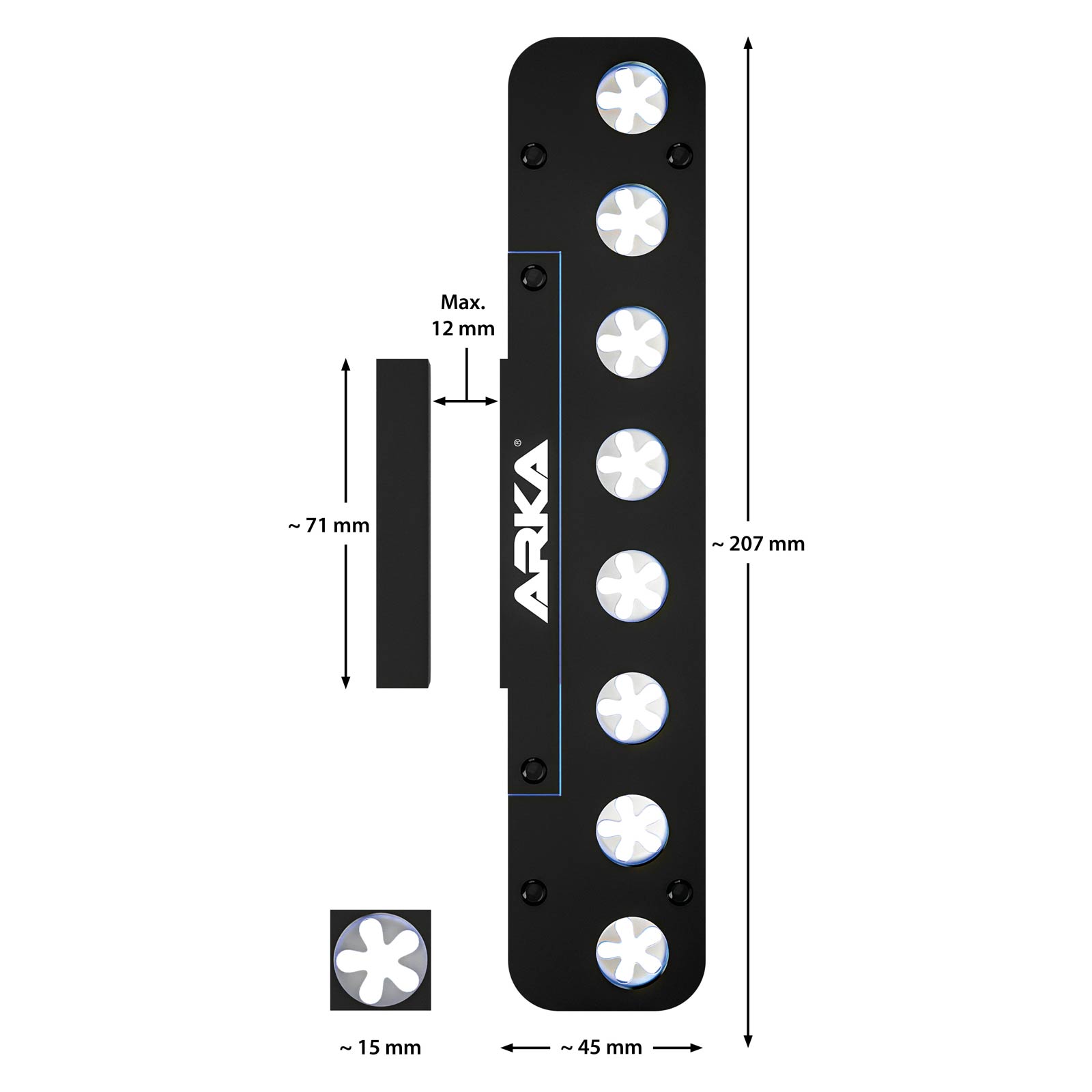 ARKA® MYREEF®-Frag Rack 8-Loch