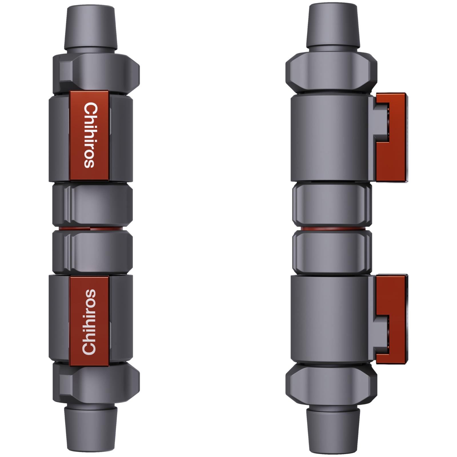Chihiros Double Tap 17 mm (16/22 mm) – Absperrhahn mit Kupplung