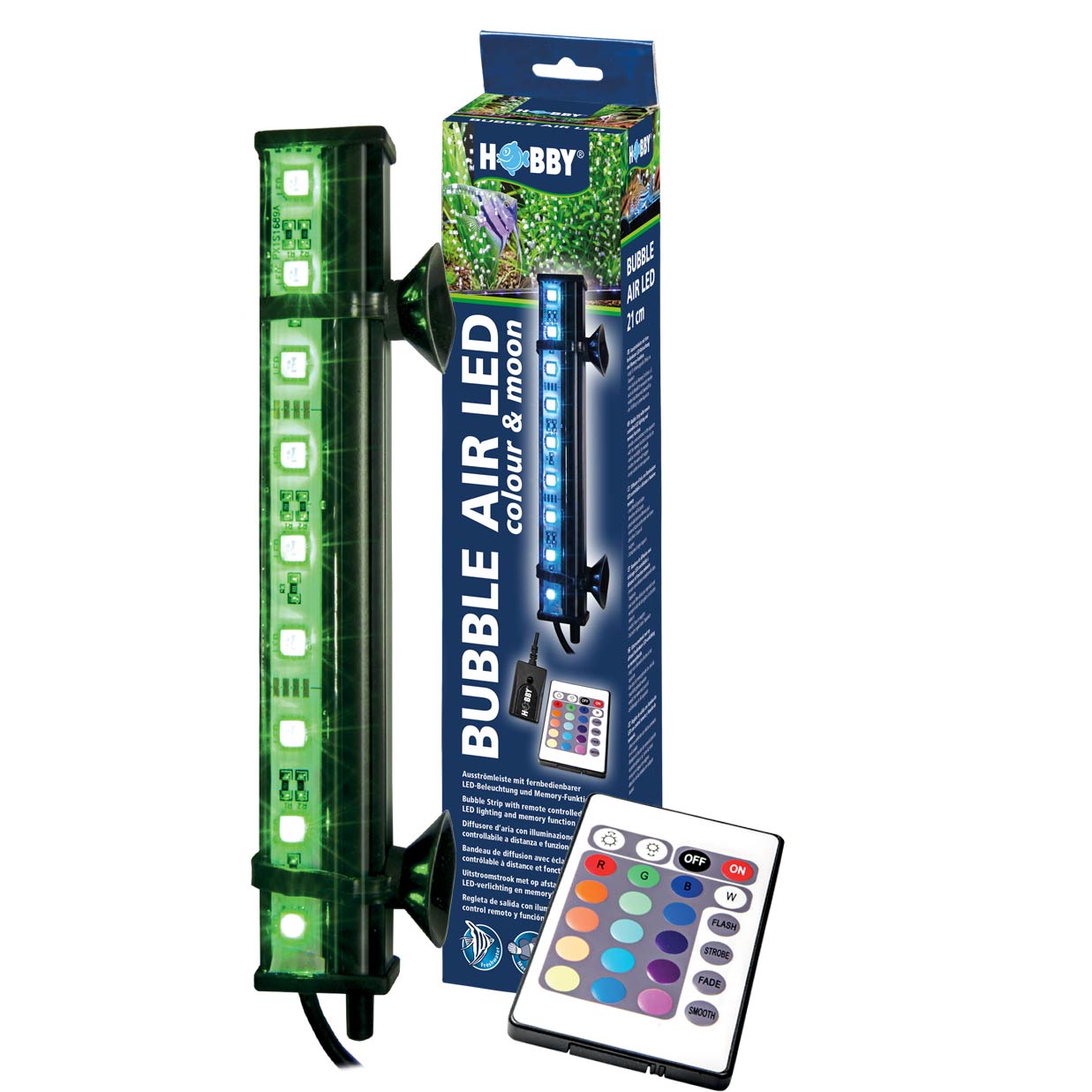 Hobby Bubble Air LED colour & moon 33 cm Ausströmerleiste mit LED Beleuchtung 4,1 W