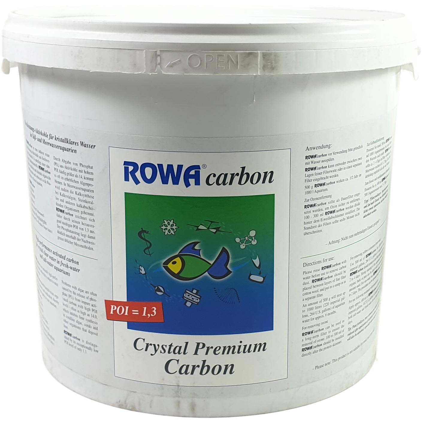 ROWAcarbon Aktivkohle 5000 ml / 2,25 kg