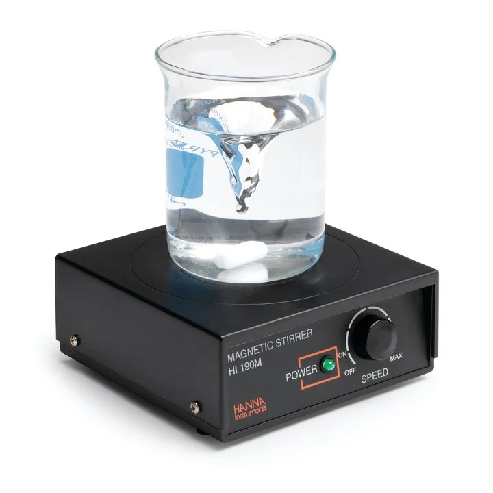 Hanna Instruments HI190M-0 – Kompakter Magnetrührer mit ABS-Abdeckplatte, 12V DC