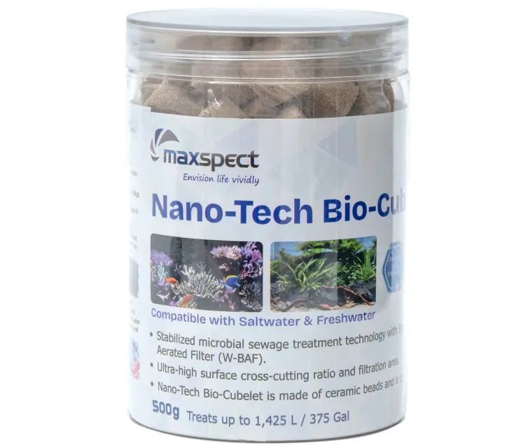 Maxspect Nano-Tech Bio-Cube 500g – Biologisches Filtermedium für Süß- & Meerwasseraquarien
