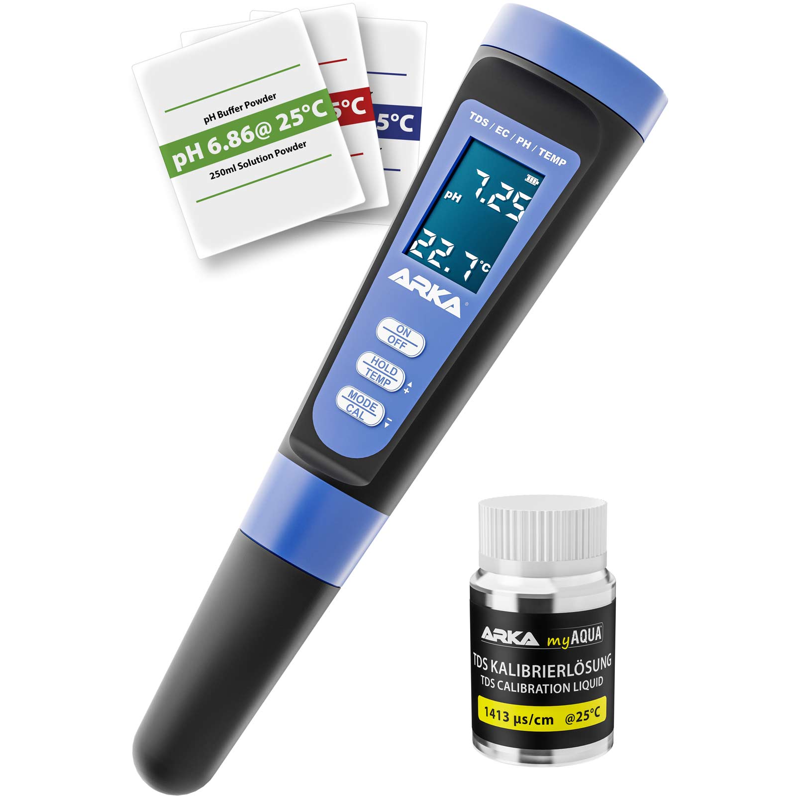 ARKA myAQUA® pH / TDS / EC - Messgerät
