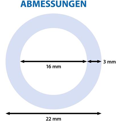 PVC Aquarienschlauch 16/22 mm Blau 3 m