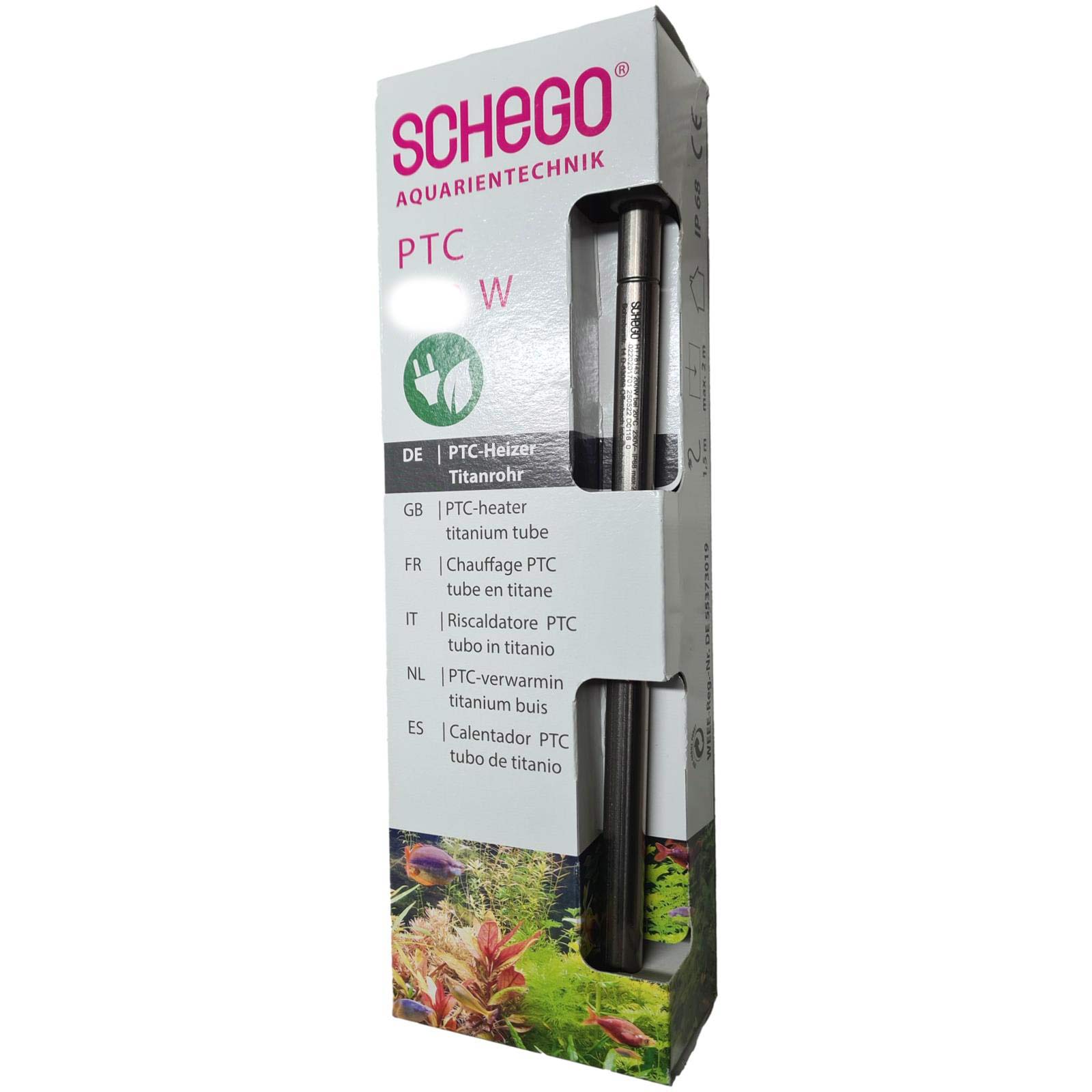 SCHEGO PTC-Heizstab Titanrohr 600 W