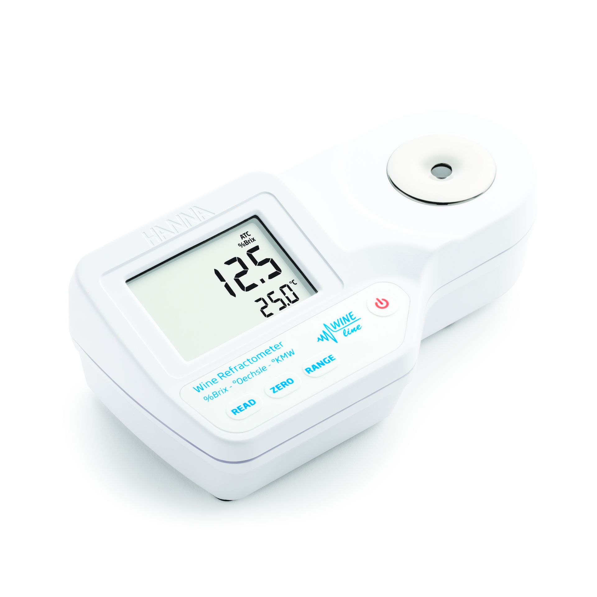 Hanna Instruments HI96814 – Digitales Wein-Refraktometer (°Oe / %Bx / °KMW)