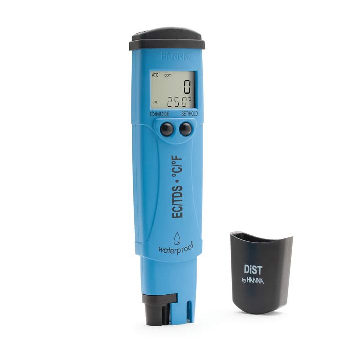Hanna HI98311 DiST®5 EC/TDS/C°-Tester, (0-3999 µS/cm - 0-2000 mg/L (ppm)) wasserdicht