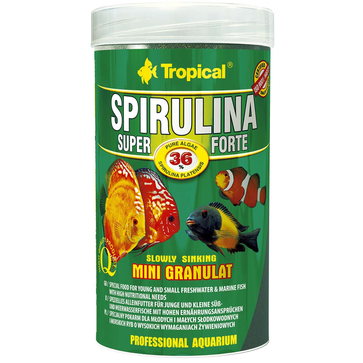 Tropical Super Spirulina Forte (36%) Mini Granulat 100 ml / 60 g