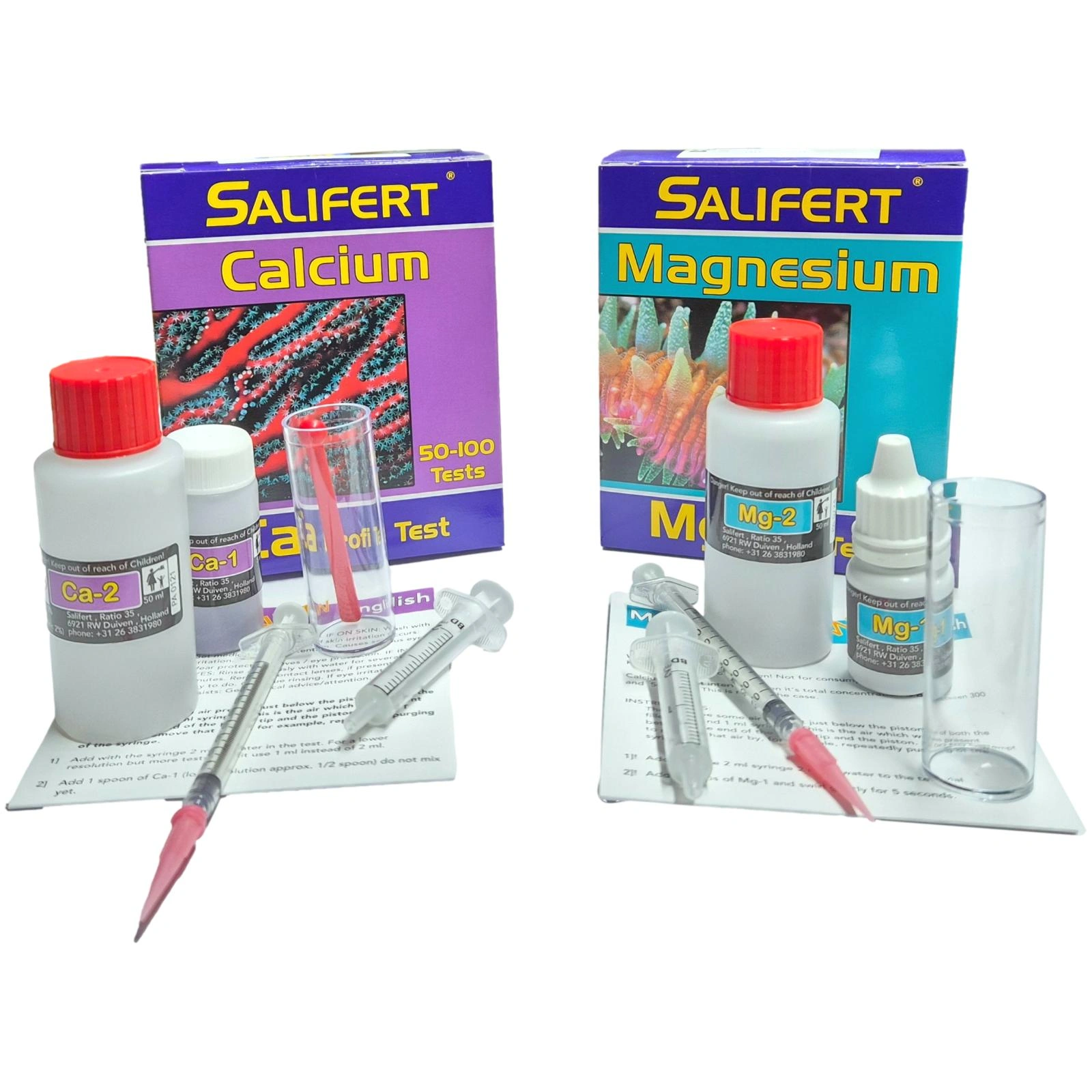 Foto Salifert Tests Calcium und Magnesium für die Meerwasseraquaristik